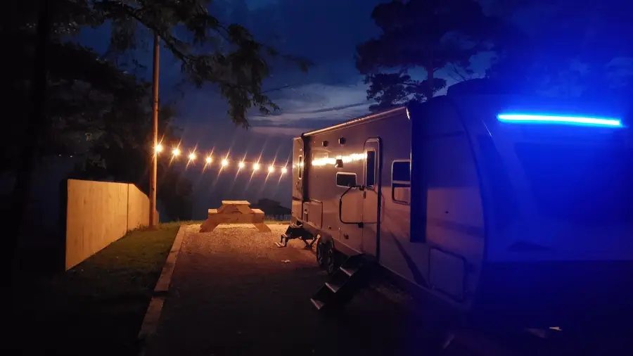The rv slot looks fantastic at night when it is all lit up. The rv slot looks fantastic at night when it is all lit up.
