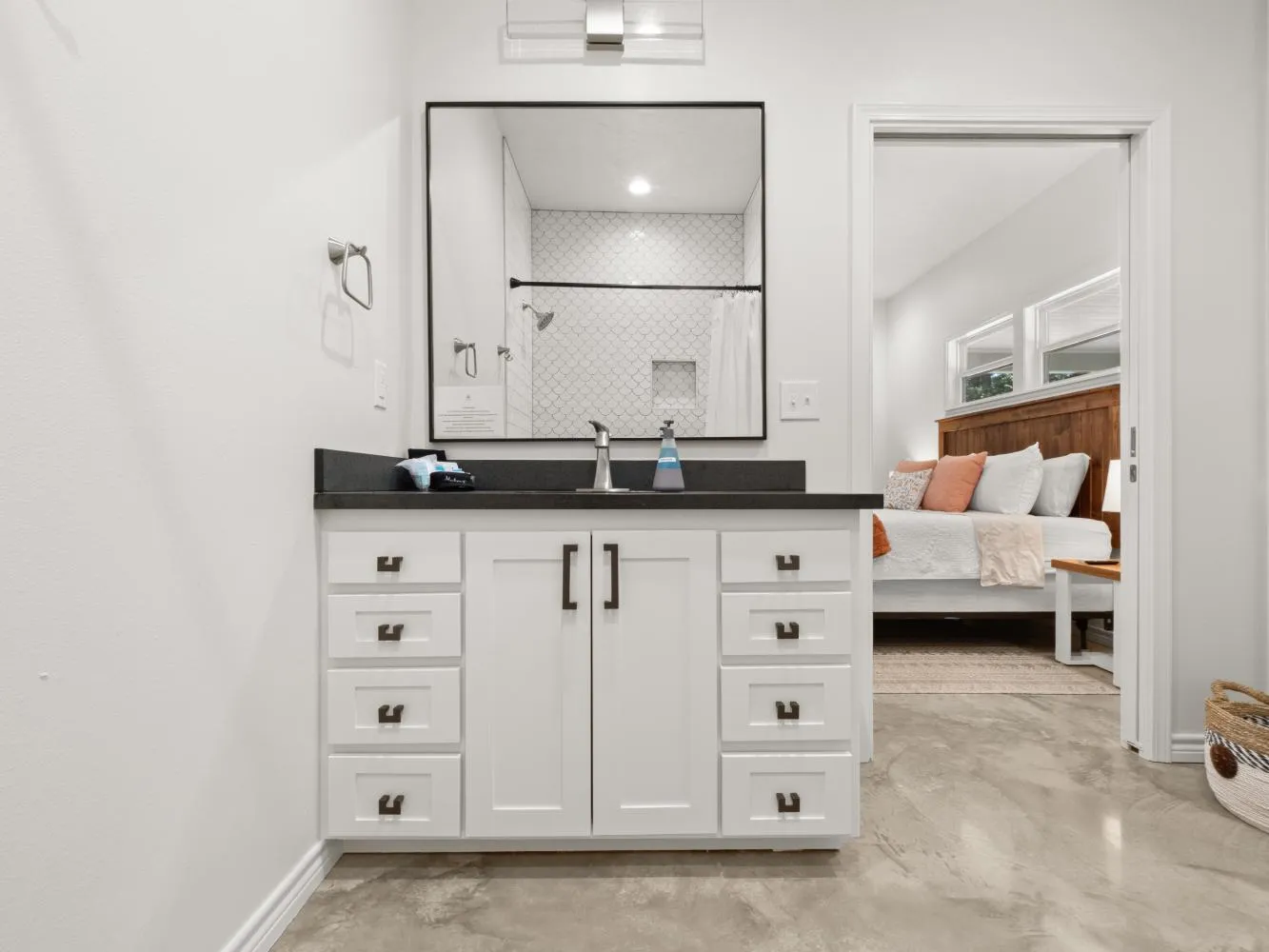 Master bedroom bathroom.