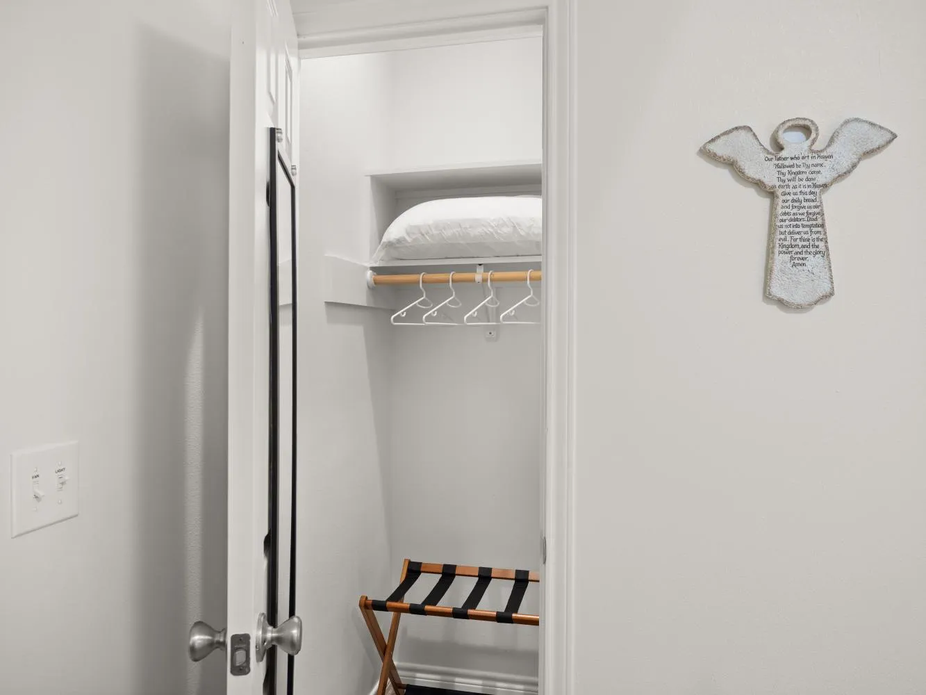 Bedroom 2 has a small closet.